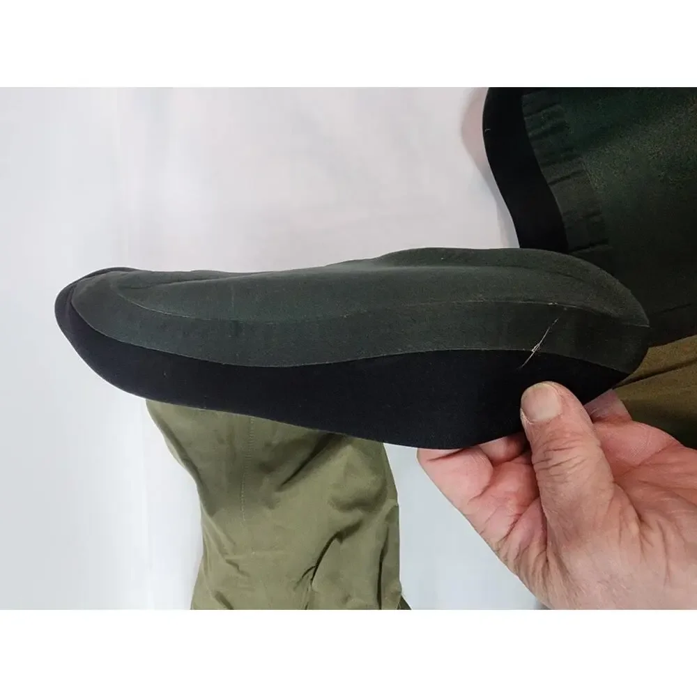 Men’s Orvis Green Bootfoot Fishing Bib Waders Suspenders Neoprene Boots Size M